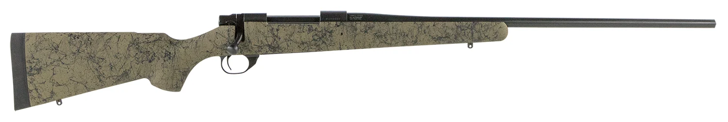 Howa M1500 HS Precision 7mm Remington Magnum bolt-action rifle, black finish, green-black HS Precision fixed stock