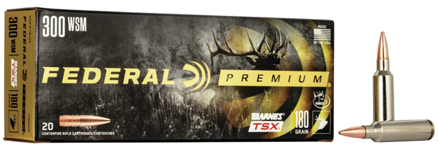 Federal Premium P300WSMF 300 WSM 180gr Barnes TSX 20-count box