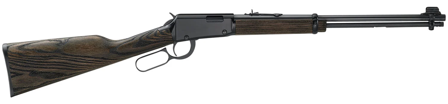 Henry Garden Gun H001GG lever-action smoothbore .22 LR shotshell rifle 18.5 inch blued barrel black ash stock