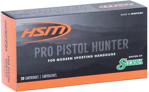 HSM Pro Pistol 500SW9N .500 S&W Magnum 400 gr JSP ammunition 20-round box