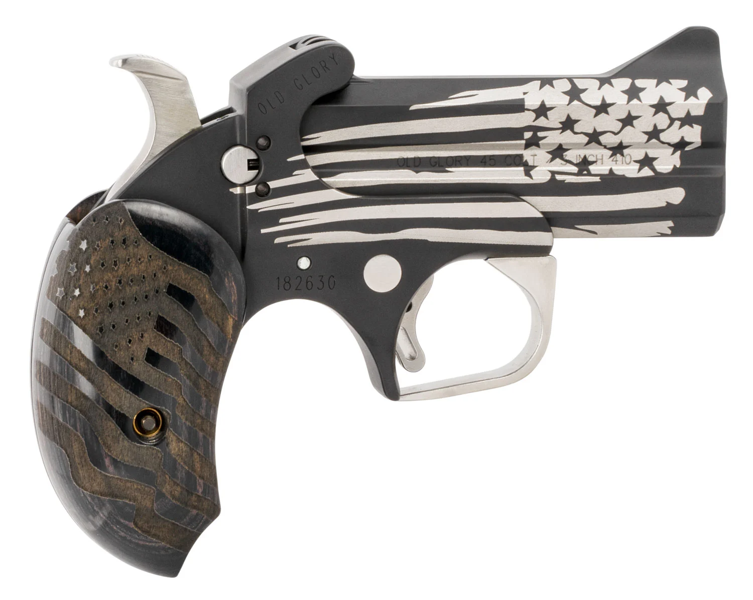 Bond Arms Old Glory BAOG-BLK 3.5" .45LC/.410 Black American Flag