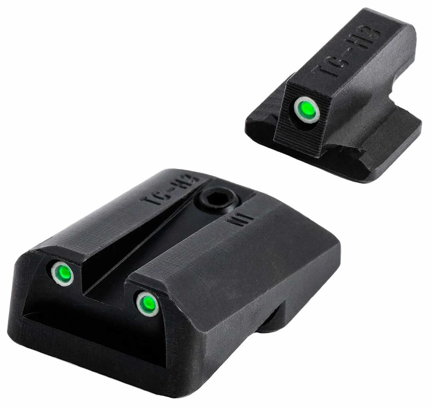 TruGlo TGTG231N2 Tritium Black | Green Tritium Front Sight Green Tritium Rear Sight