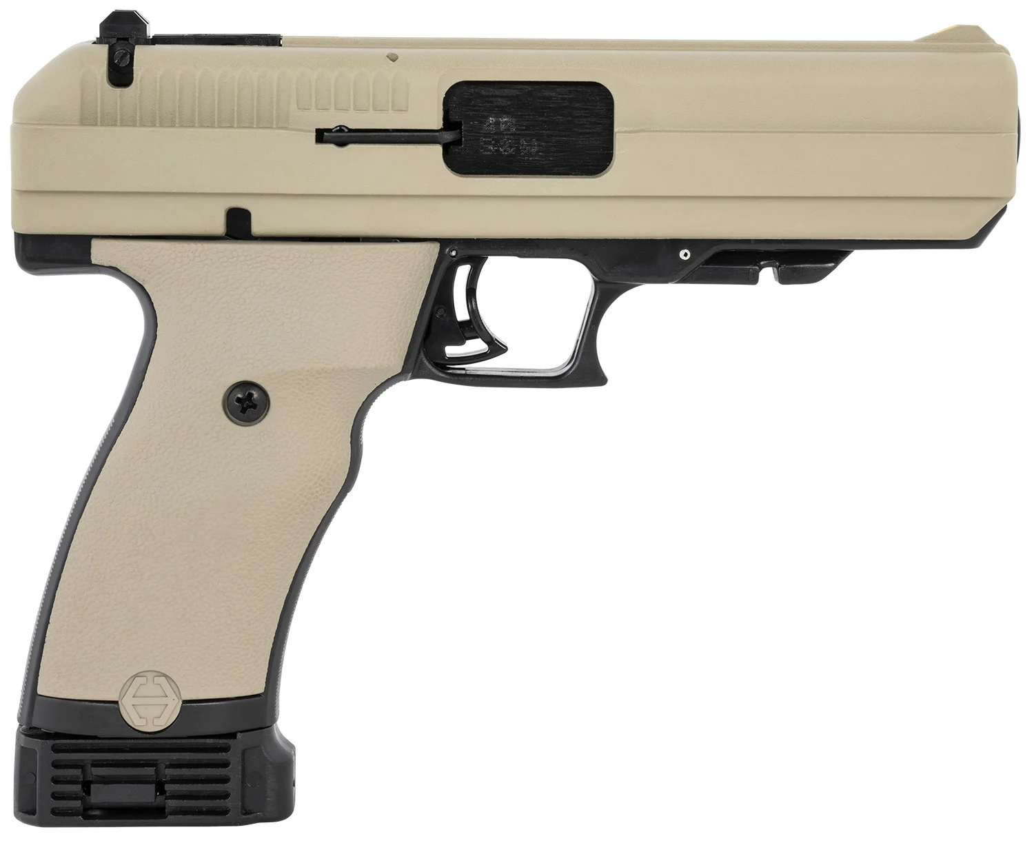 Hi-Point 34010FDE .40 S&W 4.5 inch FDE polymer-frame pistol with serrated steel slide