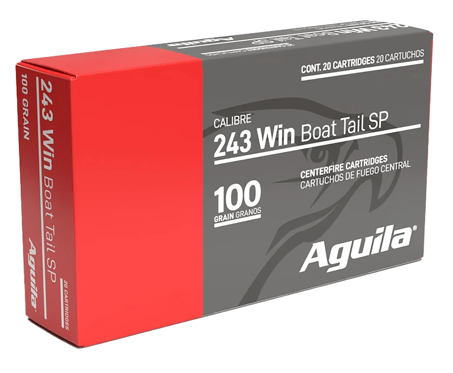 Aguila .243 Winchester 100gr InterLock Boat Tail Soft Point 20rd box product image