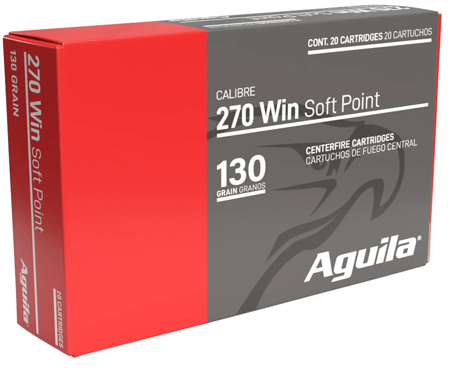 Aguila .270 Win 130 gr InterLock Boat Tail Soft Point 20-round box