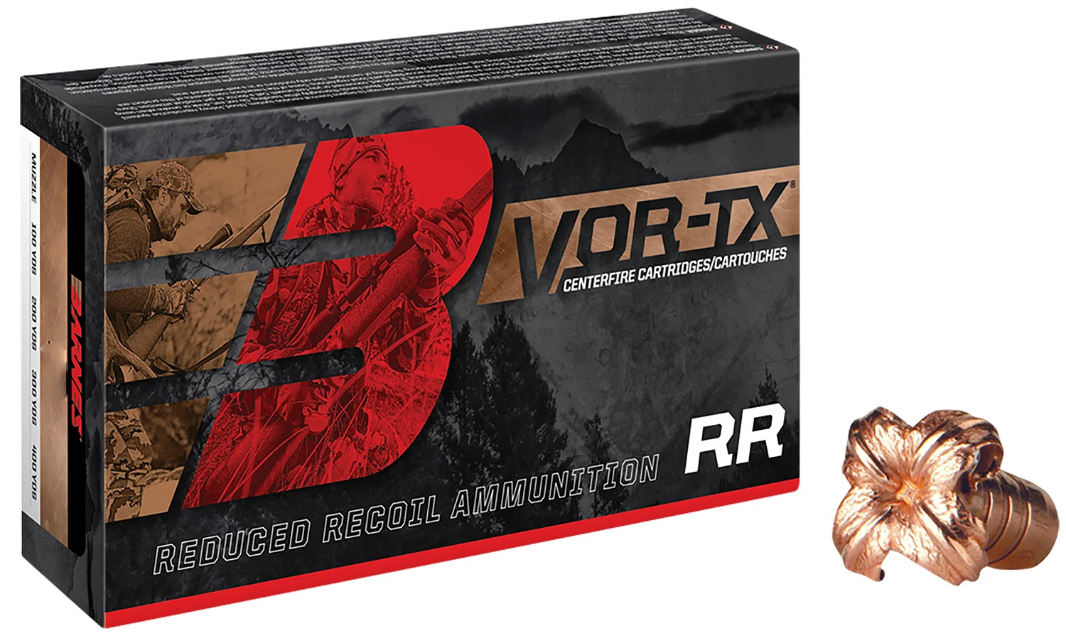 Barnes VOR-TX 6.5 Creedmoor 100gr TTSX Boat-Tail ammunition box