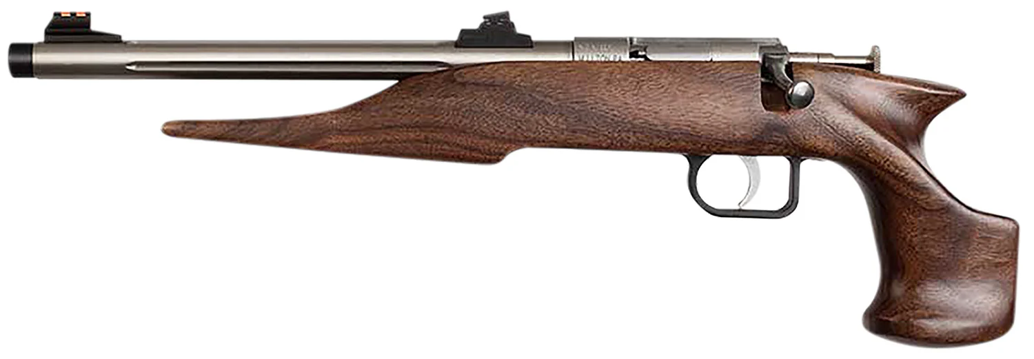 Chipmunk 40101 Hunter .22 LR single-shot pistol stainless barrel walnut stock