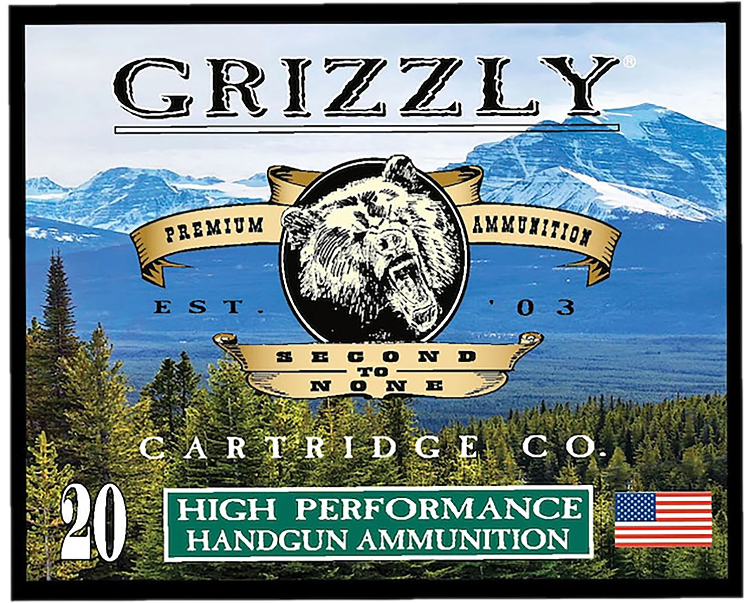 Grizzly Ammo GC38SP+P9 38Special+P 148gr FMJ flat point 20 round box