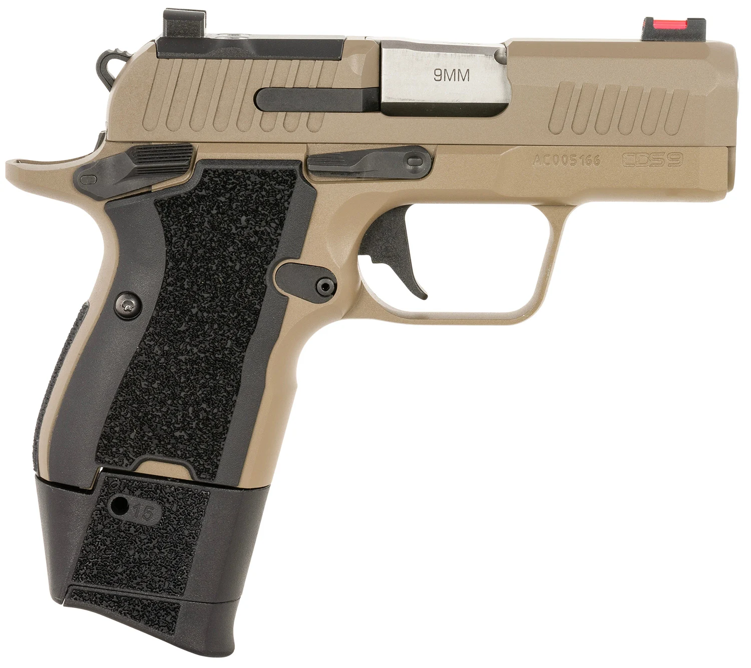 Kimber CDS9 Lite 9mm handgun with 3.18 inch match-grade barrel, stainless slide and aluminum frame