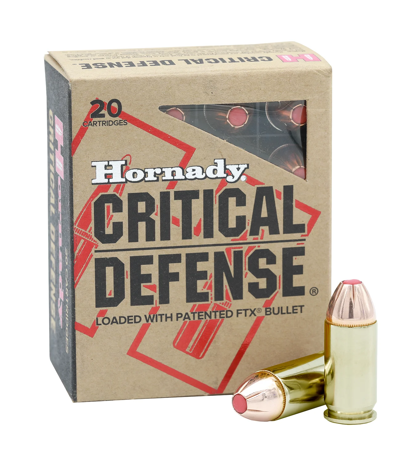 Hornady Critical Defense 45 ACP +P 185gr FTX 20rd box product image