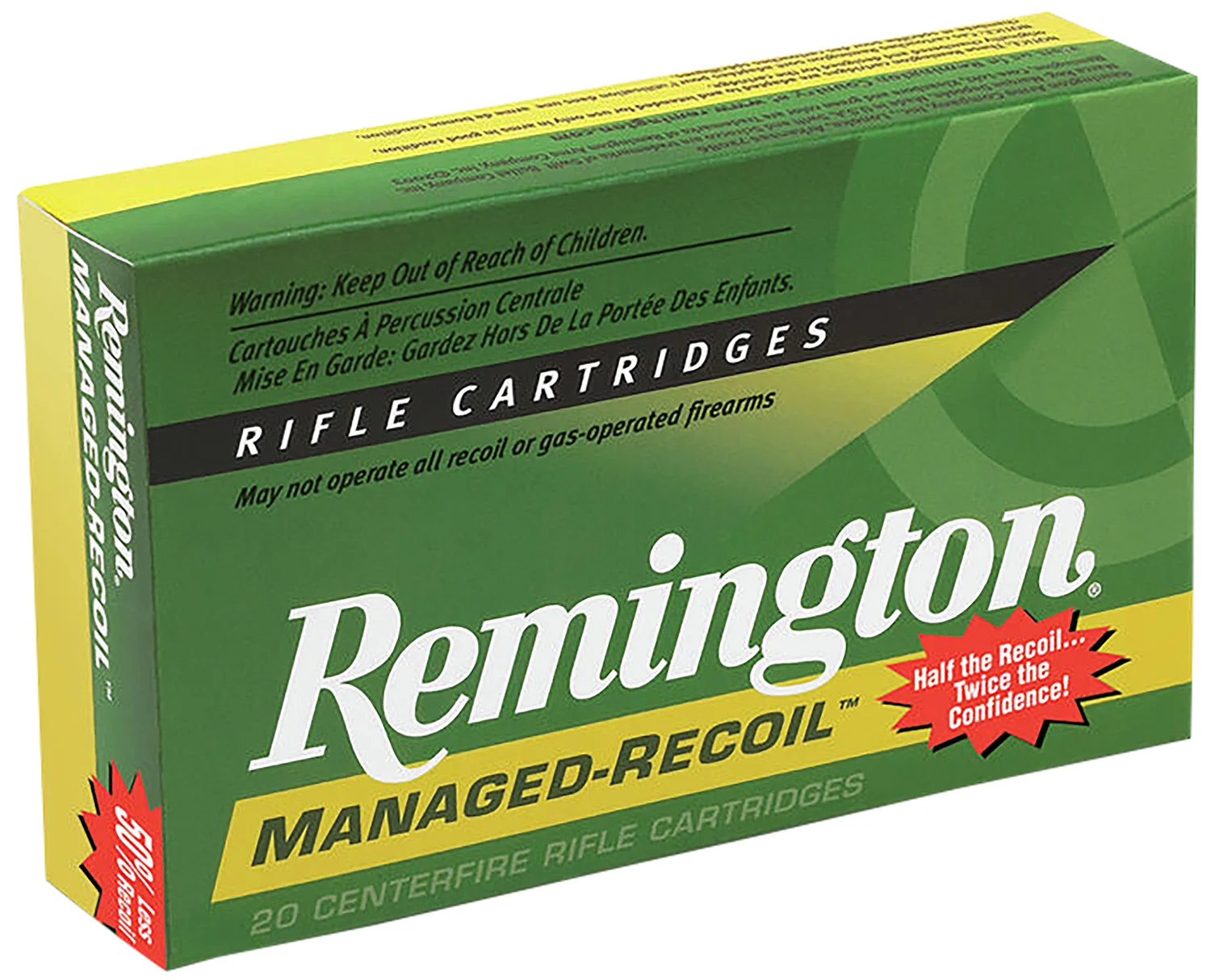 Remington Managed Recoil 30-30 Win 125 gr Core-Lokt soft point ammunition box and cartridges