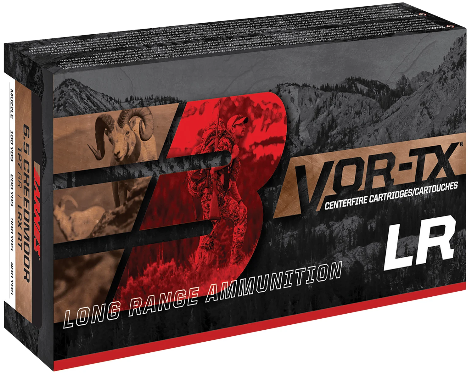 Barnes VOR-TX Long Range .375 RUM 270 gr LRX Boat Tail 20-count box