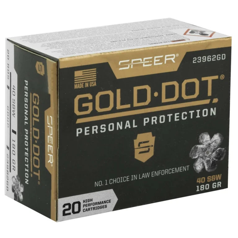 Speer Gold Dot .40 S&W 180 gr GDHP ammunition - 20 round box