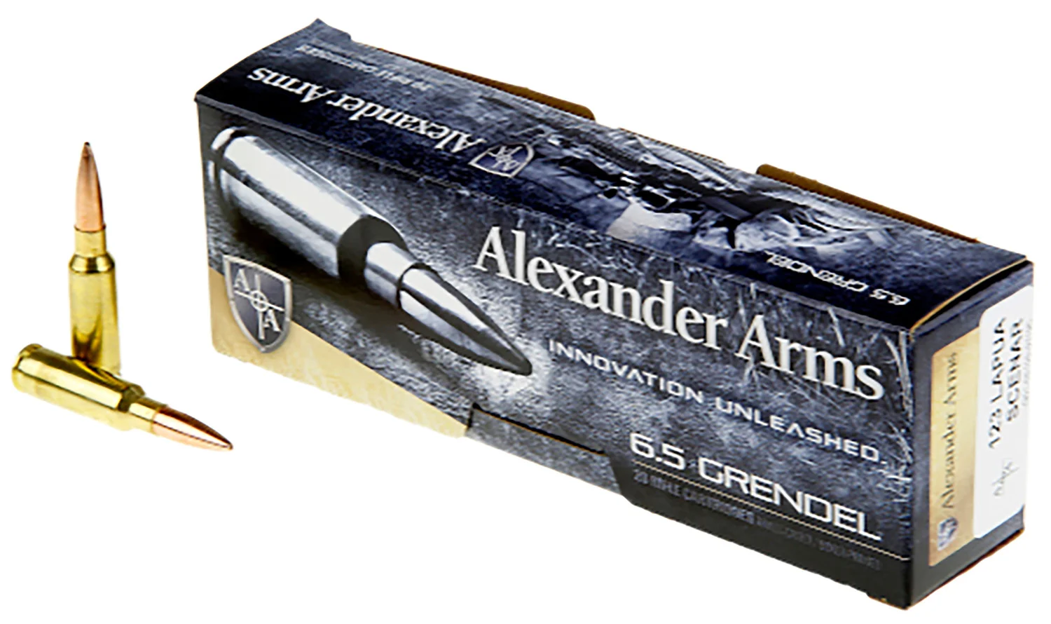 Alexander Arms 6.5 Grendel 123 gr Lapua Scenar 20-round box of match ammunition