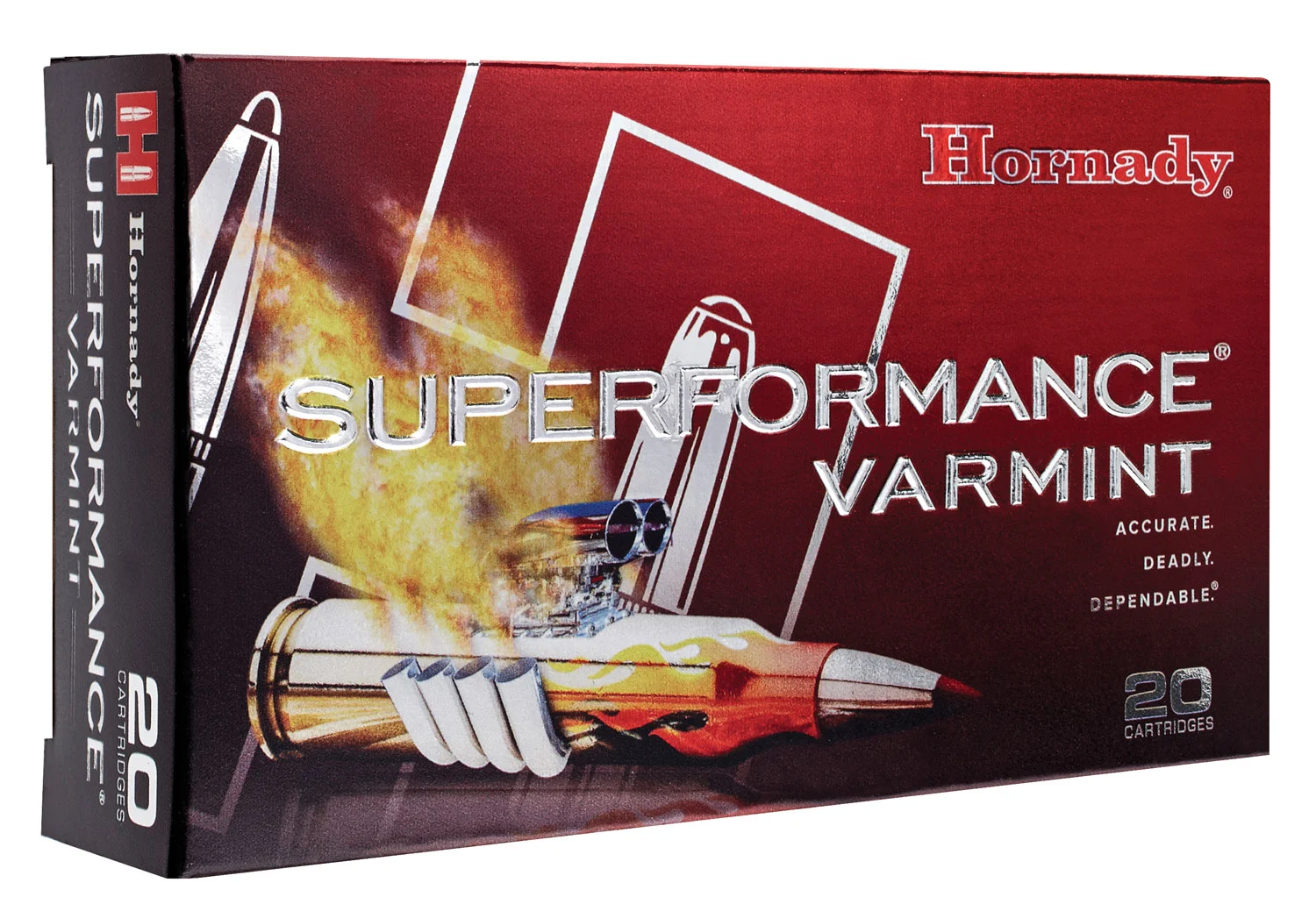 Hornady Superformance Varmint .222 Rem 35 gr NTX ammunition box, 20 rounds