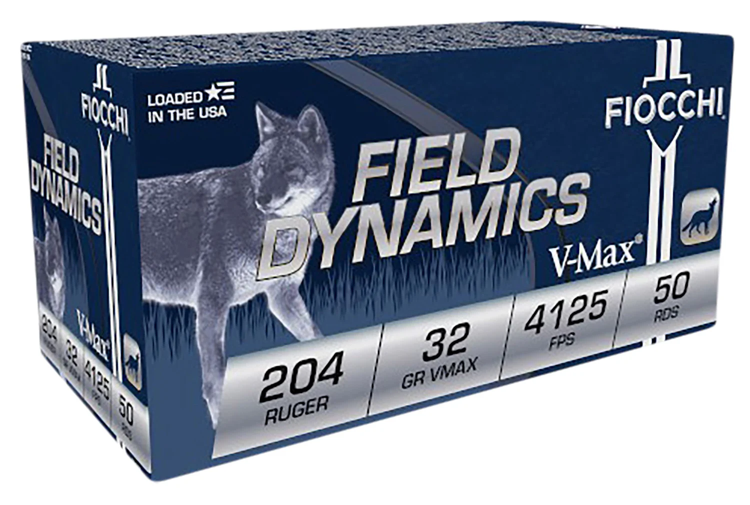 Fiocchi .204 Ruger 32gr V-MAX Brass – 50rd