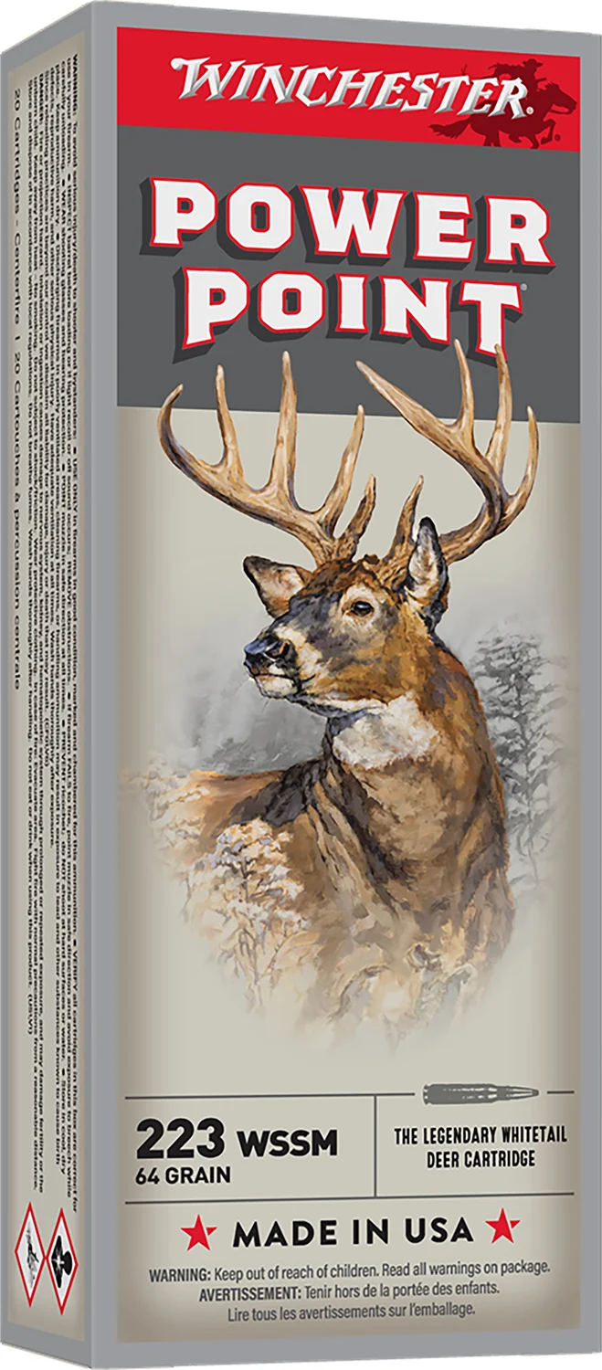 Winchester Ammo X223WSS1 Power-Point 223WSSM 64gr 20 Per Box/10 Case