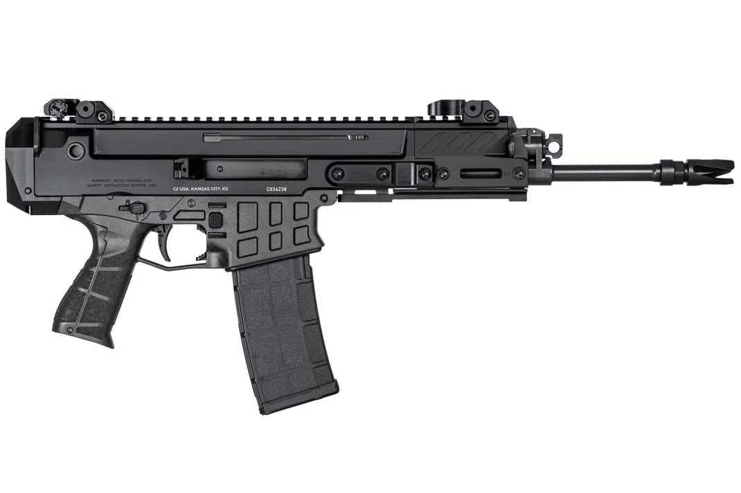CZ-USA Bren 2 MS Pistol 5.56x45 NATO 11.14 in Black with folding sights