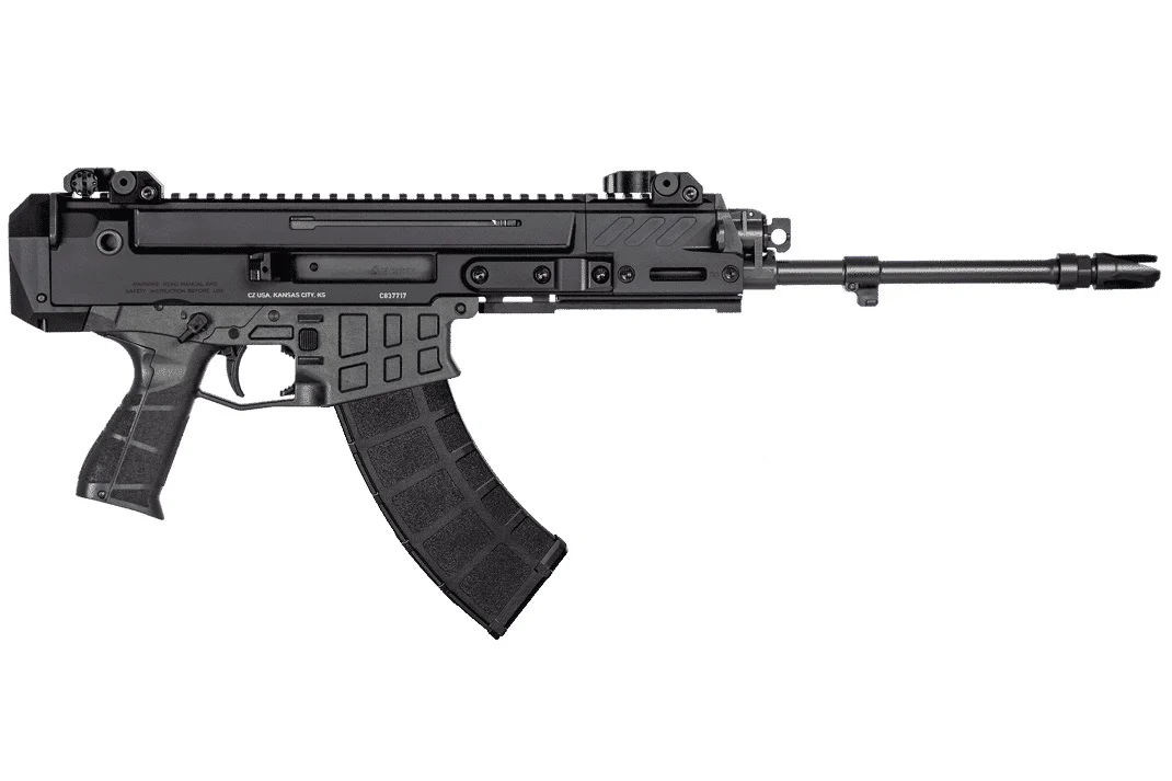 CZ Bren 2 MS 7.62x39 14.17 in pistol black right side view