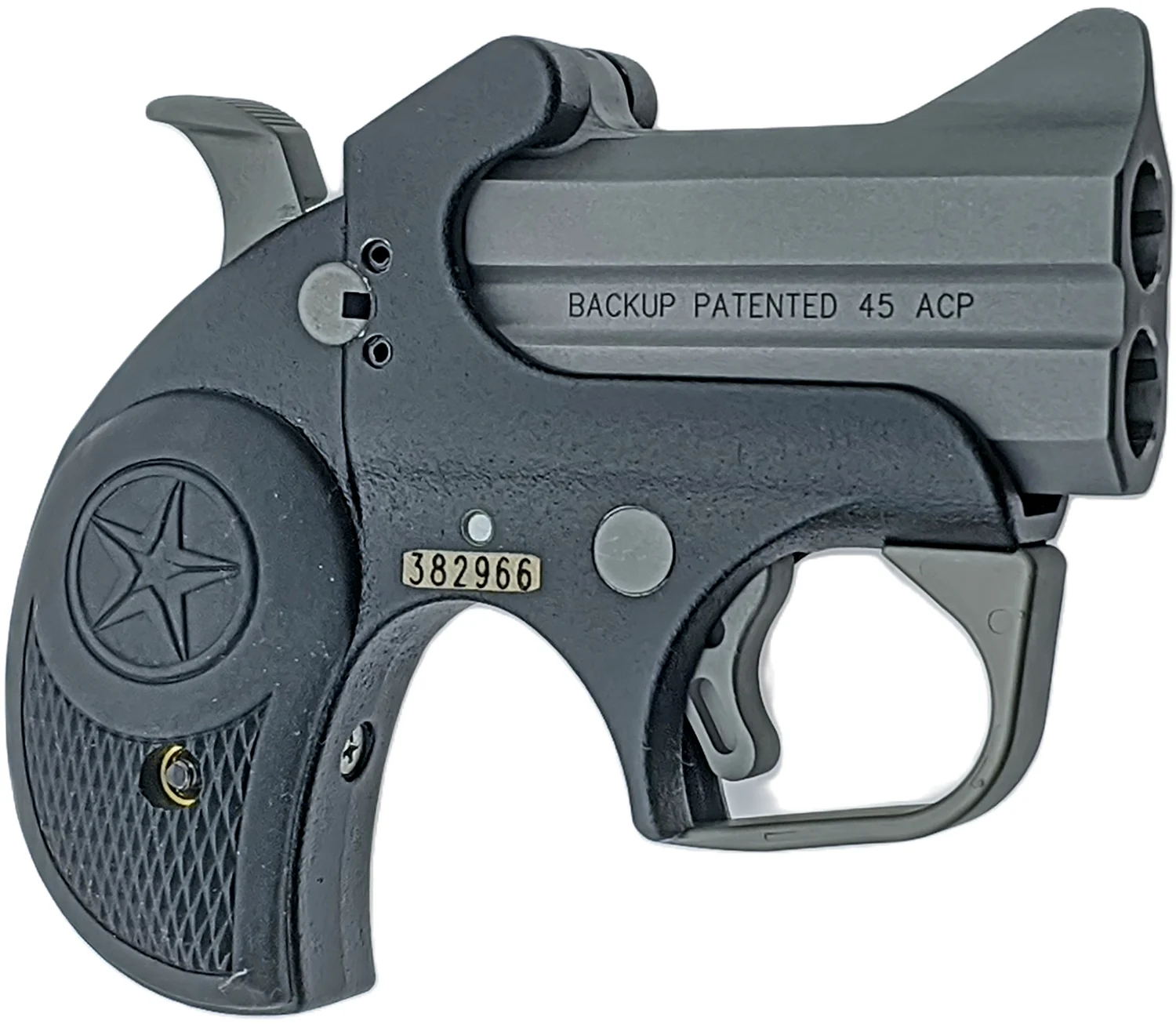 Bond Arms BABU Derringer .45 ACP 2.5" barrel bi-tone stainless black rubber grips