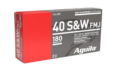 Aguila Ammunition .40 S&W 180gr FMJ – 50rd