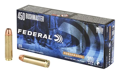 Federal Power-Shok .450 Bushmaster 300gr ammunition box, 20 rounds