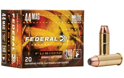 Federal Fusion .44 Rem Mag 240 gr Fusion Soft Point 20 rd box