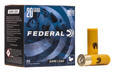 Federal Ammunition 20 Gauge – 25rd