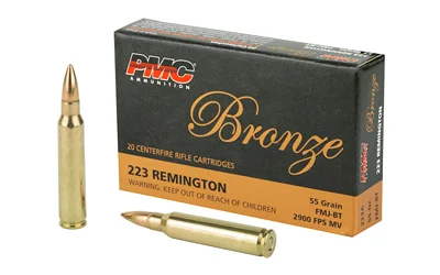 PMC Bronze .223 Rem 55gr FMJ-BT 20-round box