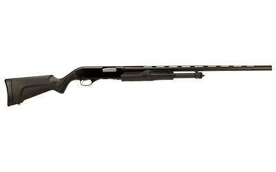 Stevens 320 Field Grade 20 Gauge 26 inch vent rib pump shotgun matte blued with black synthetic stock