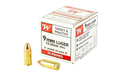 Winchester USA White Box 9mm Luger 115 gr FMJ 50 rounds product image