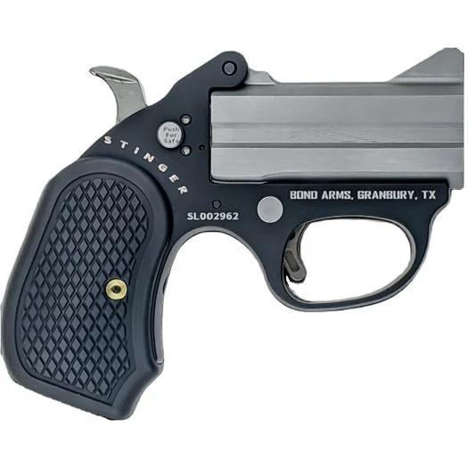 Bond Arms Stinger Fireball .380 ACP 3-inch derringer matte stainless barrel anodized aluminum frame B6 grips