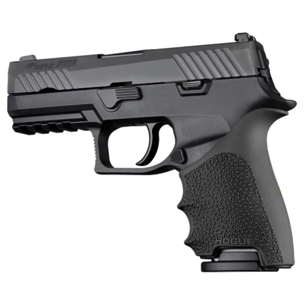 Hogue HandAll Beavertail Handgun Grip Sleeve for Sig Sauer P320 Compact Black
