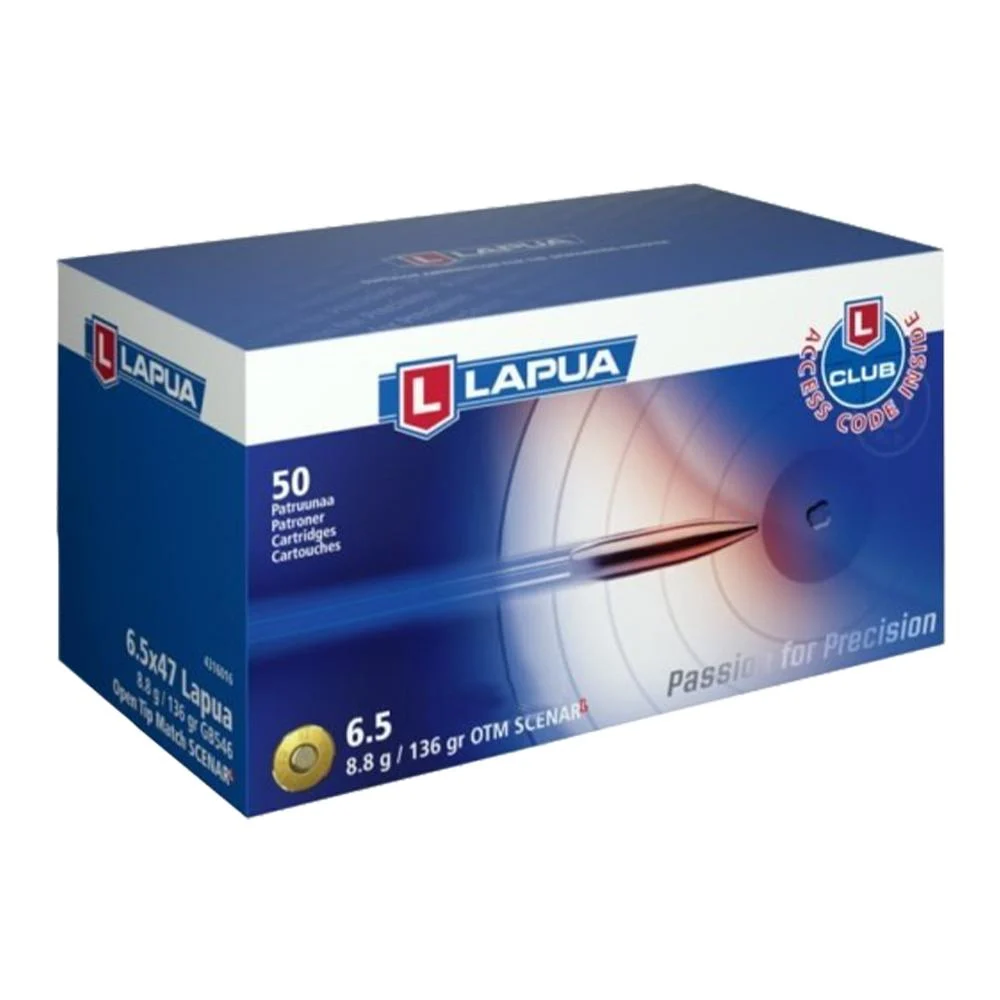 Lapua 6.5 Creedmoor 136gr Scenar OTM 50-round box