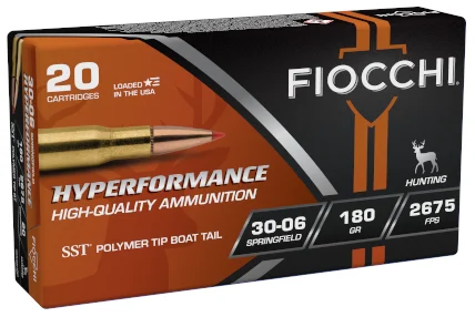 Fiocchi Hyperformance Hunt .30-06 Springfield 180 gr SST 20-round box