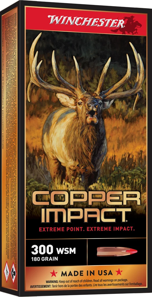Winchester Copper Impact 300 WSM 180 gr lead-free ammunition 20rd box