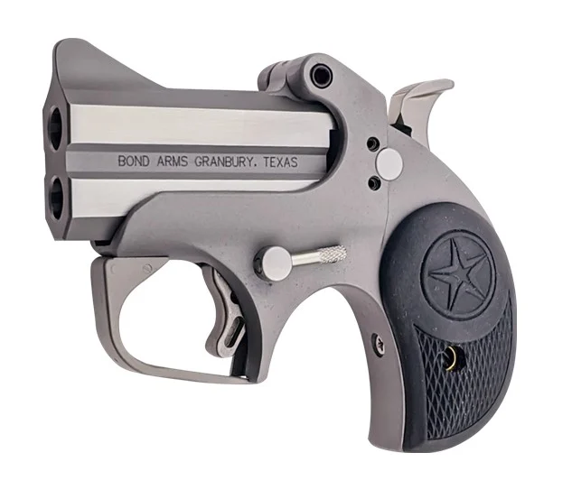 Bond Arms Roughneck 9mm 2.5-inch stainless derringer with rubber grips