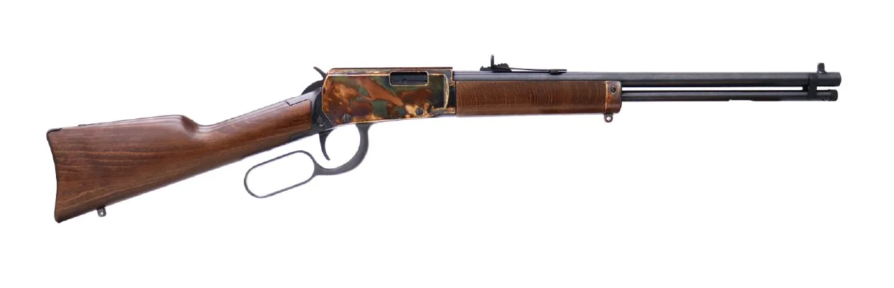 Heritage Settler Compact .22 LR 16.5in case colored receiver walnut stock lever-action rifle