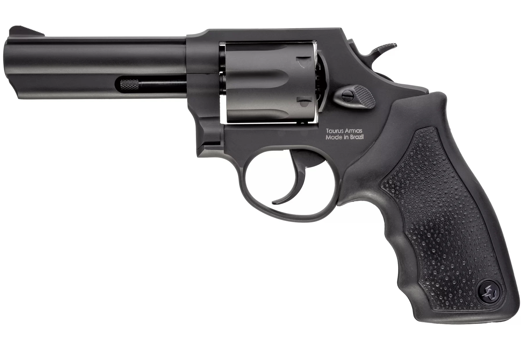 Taurus 65 4-inch .357 Magnum revolver with black rubber grip and fixed sights